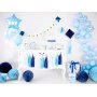 Luftballons - Klar - Blaue Herzen - 6er-Pack