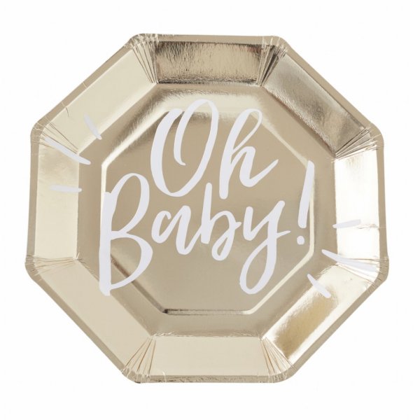 Pappteller - Oh Baby! - 8er-Pack Pappteller - Oh Baby! - 8er-Pack
