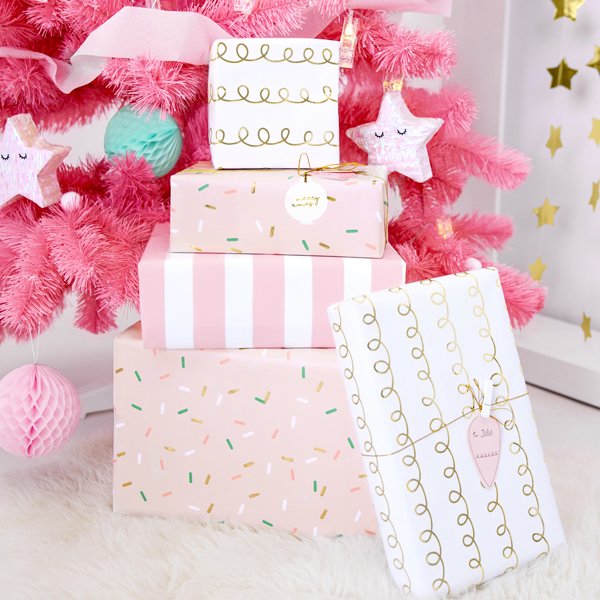 Schlagworte - Rosa Weihnachten - 12er-Pack