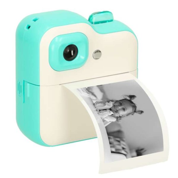 Sofortbildkamera mit Thermodrucker, 24 MP, 32 GB SD-Karte, Grün - inkl. 3 Papierrollen Sofortbildkamera mit Thermodrucker, 24 MP, 32 GB SD-Karte, Grün - inkl. 3 Papierrollen