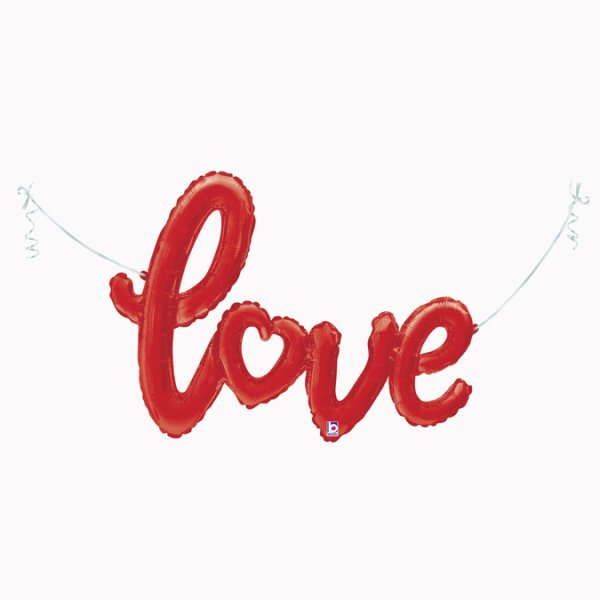 Folienballon - Love - rot