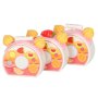 Kuchenspielzeug mit Klettverschluss, 75 Teile, Rosa Kuchenspielzeug mit Klettverschluss, 75 Teile, Rosa