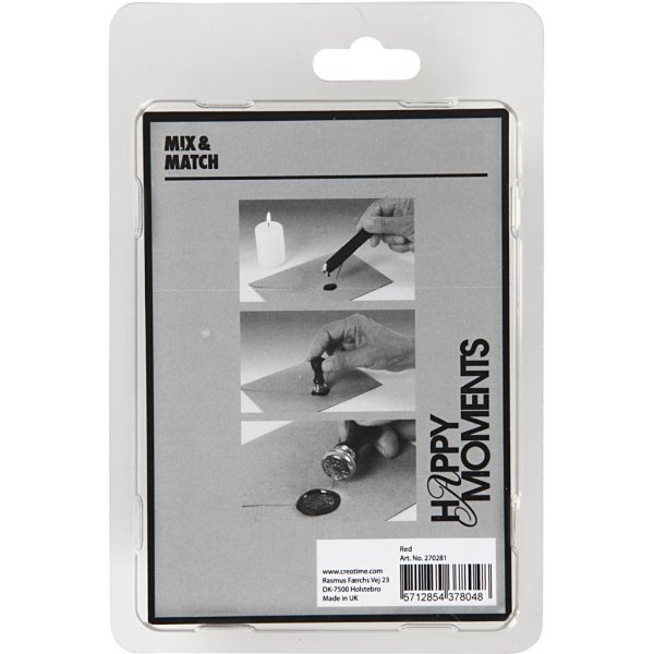 Lack und Versiegelung - rot - Durchm. 17 mm