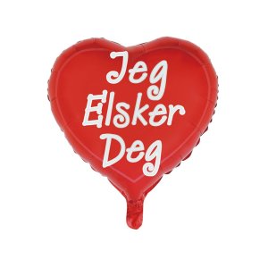 Folienballon - Ich liebe Teig - Herzform - 46 cm Folienballon - Ich liebe Teig - Herzform - 46 cm