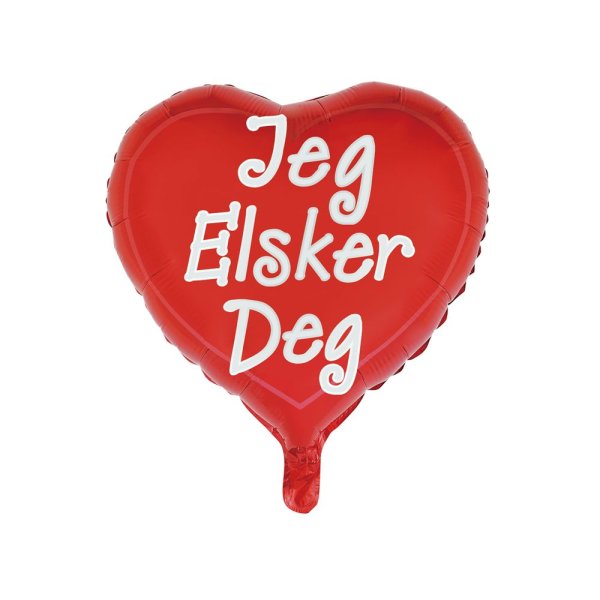 Folienballon - Ich liebe Teig - Herzform - 46 cm Folienballon - Ich liebe Teig - Herzform - 46 cm