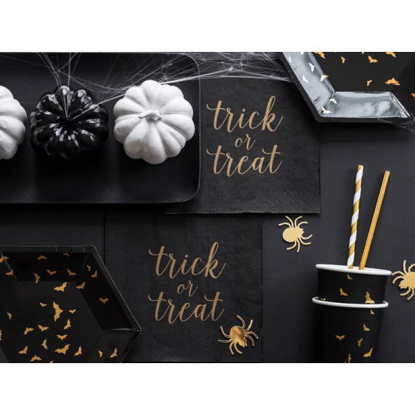 Pappbecher - Trick or Treat Gold - 6 Stk
