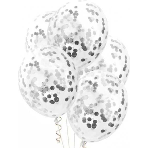 Konfetti-Luftballons - Silber - 4er-Pack Konfetti-Luftballons - Silber - 4er-Pack