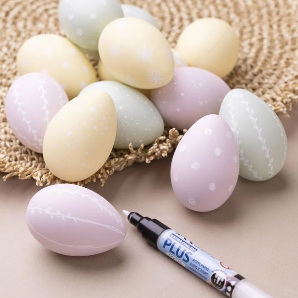 Deko-Eier - Pastell - 12er-Pack