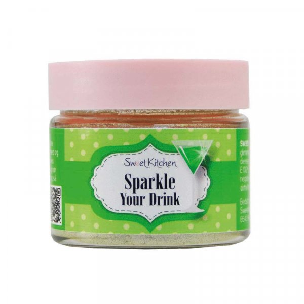 Getr�nkeglitzer - Verleihe deinem Getr�nk Glanz - Gr�n - SweetKitchen - 10 g