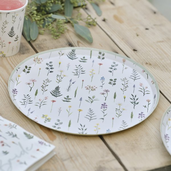 Pappteller - Floral - 8er-Pack Pappteller - Floral - 8er-Pack
