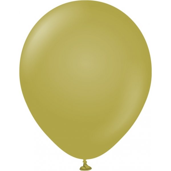 Luftballons einfarbig - Premium 30 cm - Oliv