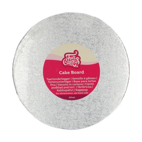 Kuchenplatte - Silber - FunCakes - 20,3 cm - 1 Stück Kuchenplatte - Silber - FunCakes - 20,3 cm - 1 Stück