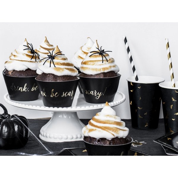 Cupcake-Förmchen - Trick or Treat Gold - 6er-Pack
