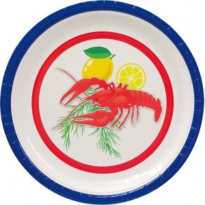 Pappteller - Krabbenscheibe - 8er-Pack