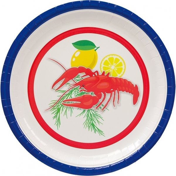 Pappteller - Krabbenscheibe - 8er-Pack Pappteller - Krabbenscheibe - 8er-Pack