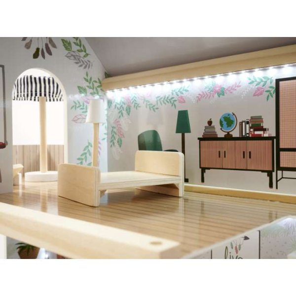 Puppenschrank LULILO FLORO Boho mit LED-Beleuchtung, 78 cm, Holz Puppenschrank LULILO FLORO Boho mit LED-Beleuchtung, 78 cm, Holz
