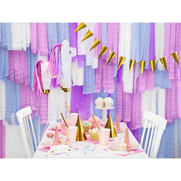 Partyhte - Holografisch - Gold - 6er-Pack