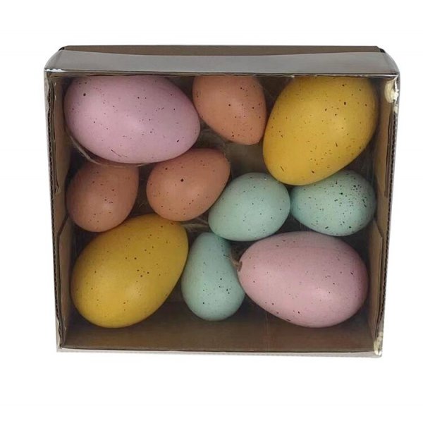 Eier mit Anhänger - Pastellfarben - 10 Stück Eier mit Anhänger - Pastellfarben - 10 Stück