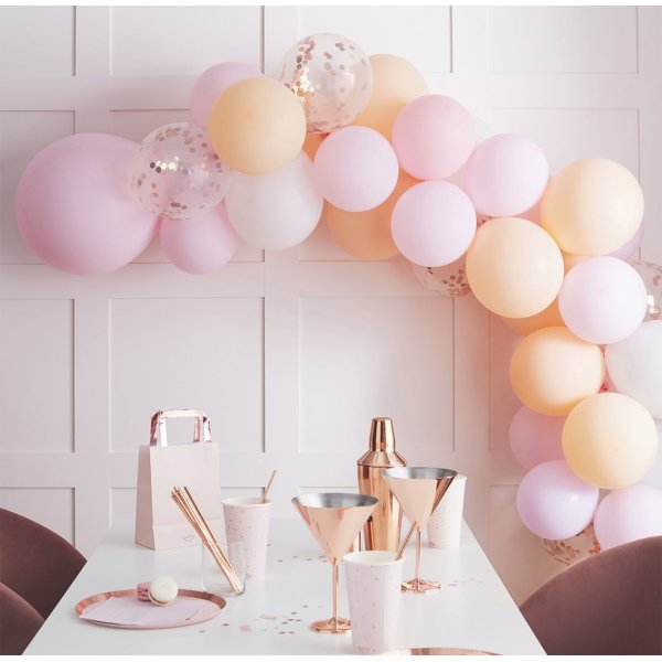 Ballonbogen - Rosa/Aprikose