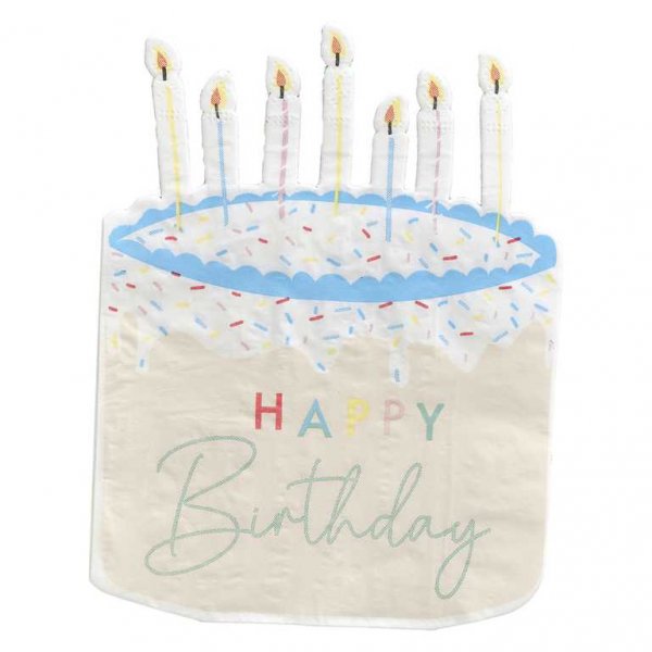 Servietten - Kuchen - Mix it up Brights - 16er-Pack