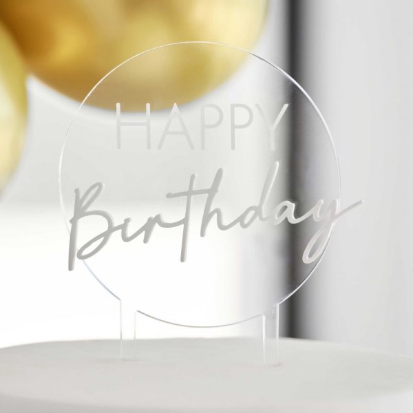 Kuchendeckel - Alles Gute zum Geburtstag - Acryl