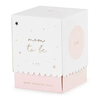 Schärpe - werdende Mutter - Hellrosa/Gold Schärpe - werdende Mutter - Hellrosa/Gold