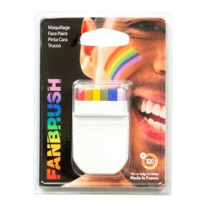 Gesichtsbemalung - Regenbogenfarben Gesichtsbemalung - Regenbogenfarben