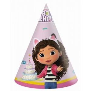 Partyhüte - Gabby's Dollhouse - 6er-Pack Partyhüte - Gabby's Dollhouse - 6er-Pack