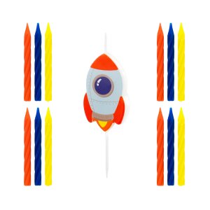 Kuchenkerze/Geburtstagskerze - Rakete Kuchenkerze/Geburtstagskerze - Rakete