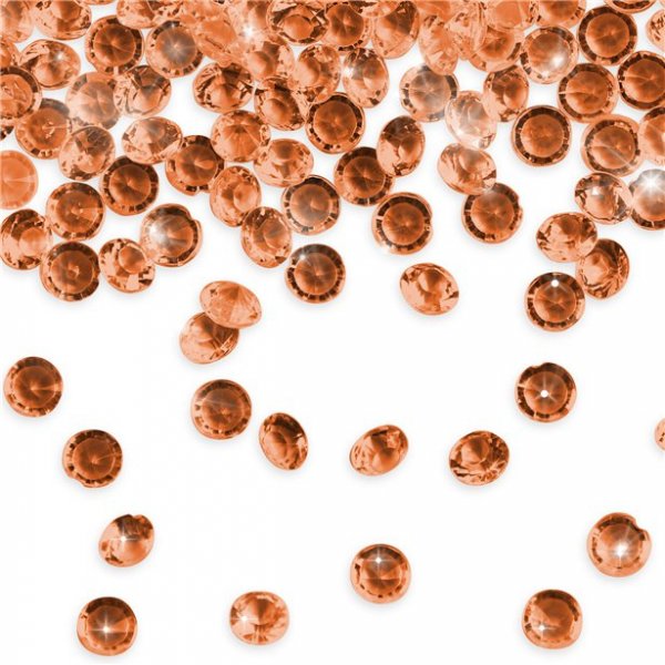 Diamant-Konfetti - Mini - Roségold - ca. 550 Stück