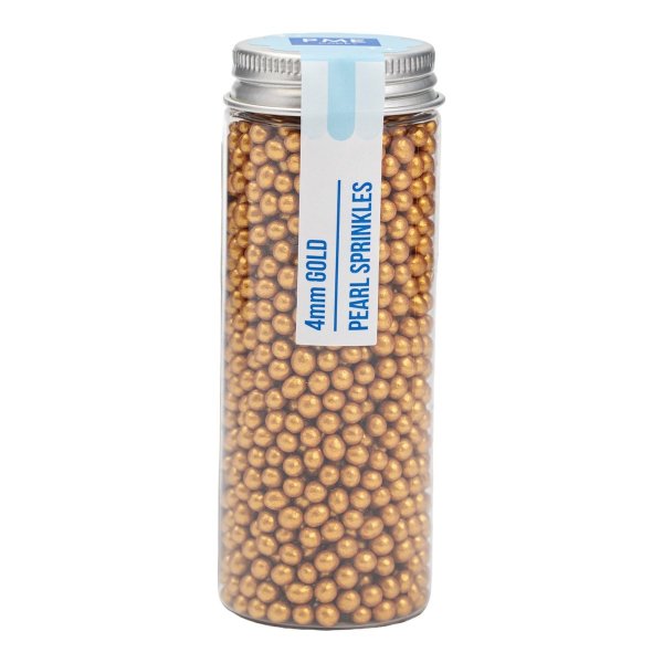 Zuckerperlen - Gold - 4 mm - PME - 74 g Zuckerperlen - Gold - 4 mm - PME - 74 g