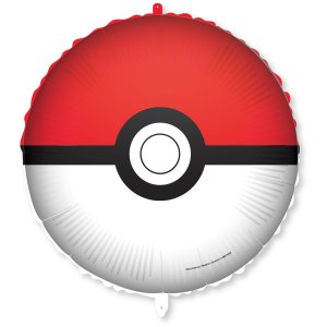 Folienballon - Pokémon-Pokéball - 46 cm Folienballon - Pokémon-Pokéball - 46 cm