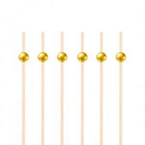 Snack- und Getr�nkesticks - Gold - 12 cm - 25 St�ck