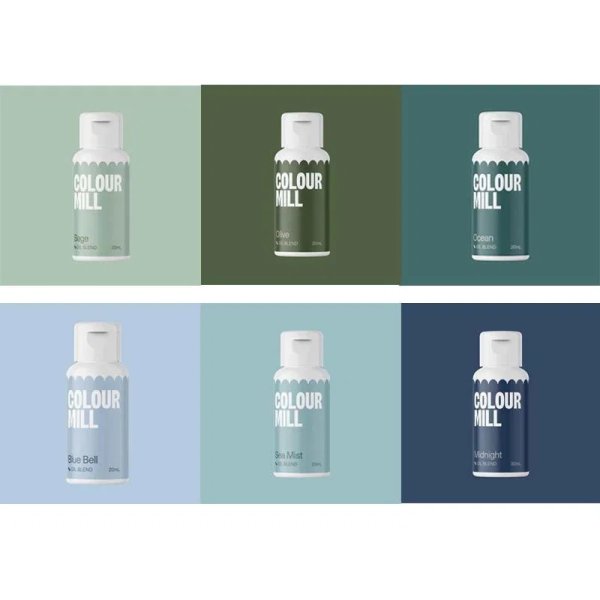 Color Mill Paket - Meer - 6 x 20 ml Color Mill Paket - Meer - 6 x 20 ml
