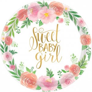 Pappteller - Floral Baby Pappteller - Floral Baby