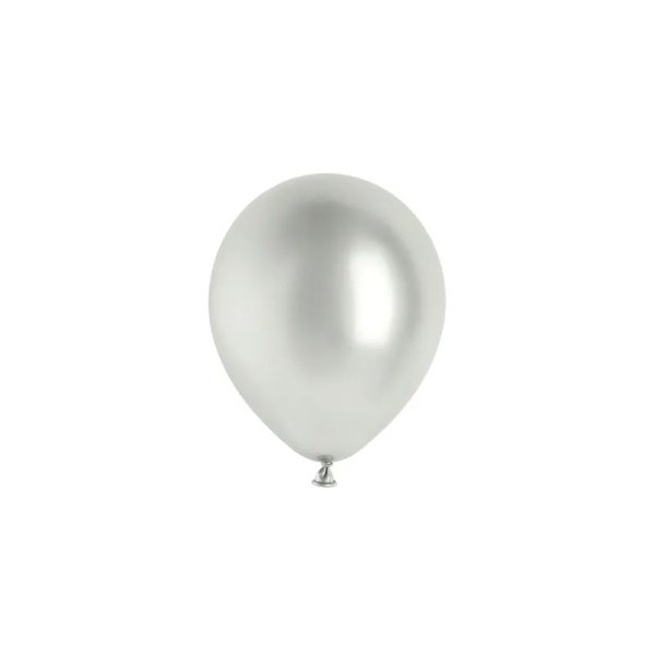 Ballon - Glänzend - Silber - 12 cm - 50er-Packung Ballon - Glänzend - Silber - 12 cm - 50er-Packung