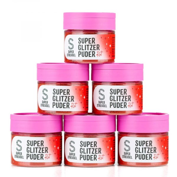 Essbarer Glitzer - Super Streusel - SuperLustreDust - Rot - 10 g Essbarer Glitzer - Super Streusel - SuperLustreDust - Rot - 10 g