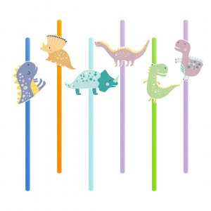 Strohhalme - Dinosaurier - 6er-Pack Strohhalme - Dinosaurier - 6er-Pack