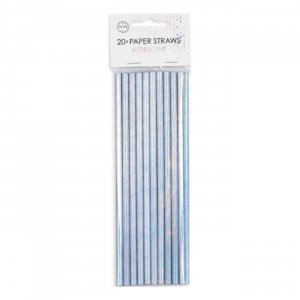 Papierstrohhalme - Regenbogen-Schimmer - 20er-Packung Papierstrohhalme - Regenbogen-Schimmer - 20er-Packung
