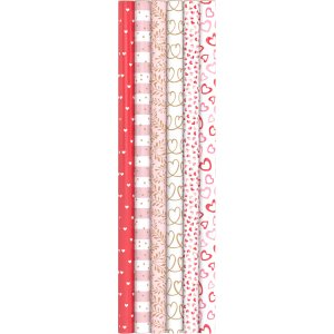 Geschenkpapier - Gemischt - 6 Rollen - 0,7 x 2 m