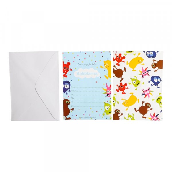 Einladungskarten - Babblarna - 8er-Pack Einladungskarten - Babblarna - 8er-Pack