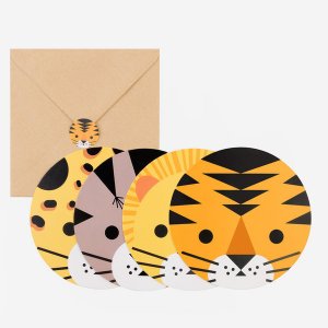 Einladungskarten - MINI F�LINS - 8er-Pack