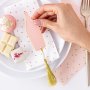 Platzierungskarten - Prosecco - Pink/Gold - 6er-Pack