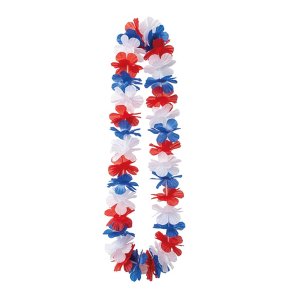 Blumenkette - Rot/Weiß/Blau Blumenkette - Rot/Weiß/Blau