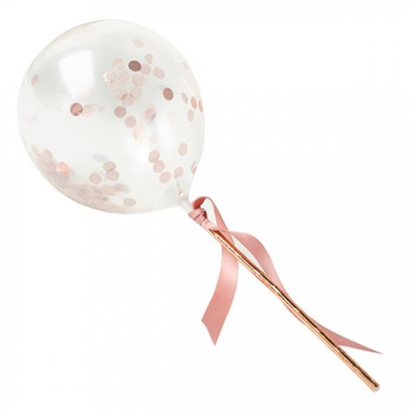 Mini-Konfetti-Luftballons - 5er-Pack - Roségold Mini-Konfetti-Luftballons - 5er-Pack - Roségold