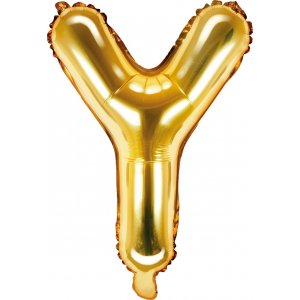 Buchstabenballons - Gold - 35 cm - Buchstabe: Y Buchstabenballons - Gold - 35 cm - Buchstabe: Y