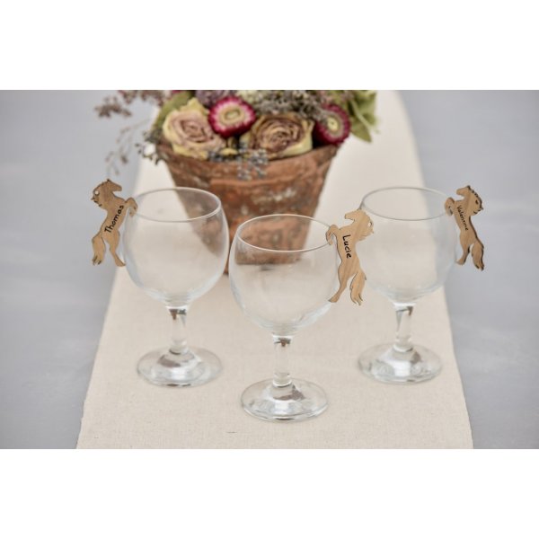 Anhnger - Namensschild - Pferdeparty - 6er-Pack