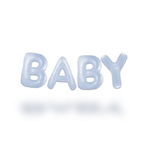 Ballongirlande - BABY - Pastellblau - 35 cm Ballongirlande - BABY - Pastellblau - 35 cm