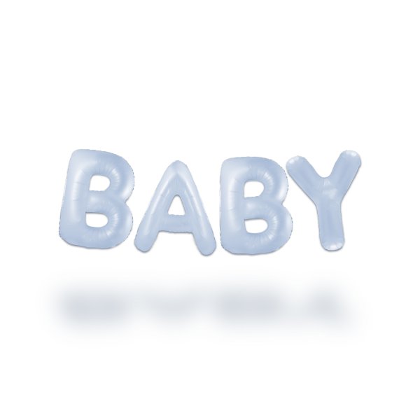 Ballongirlande - BABY - Pastellblau - 35 cm Ballongirlande - BABY - Pastellblau - 35 cm