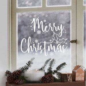 Fensteraufkleber - Frohe Weihnachten